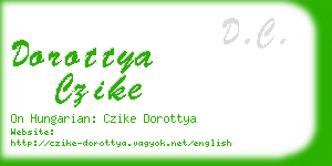 dorottya czike business card